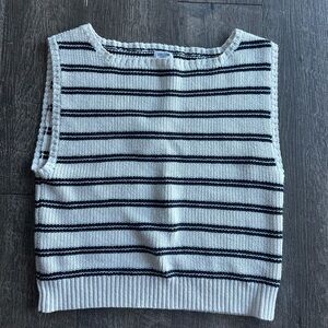 Cropped sweater tank